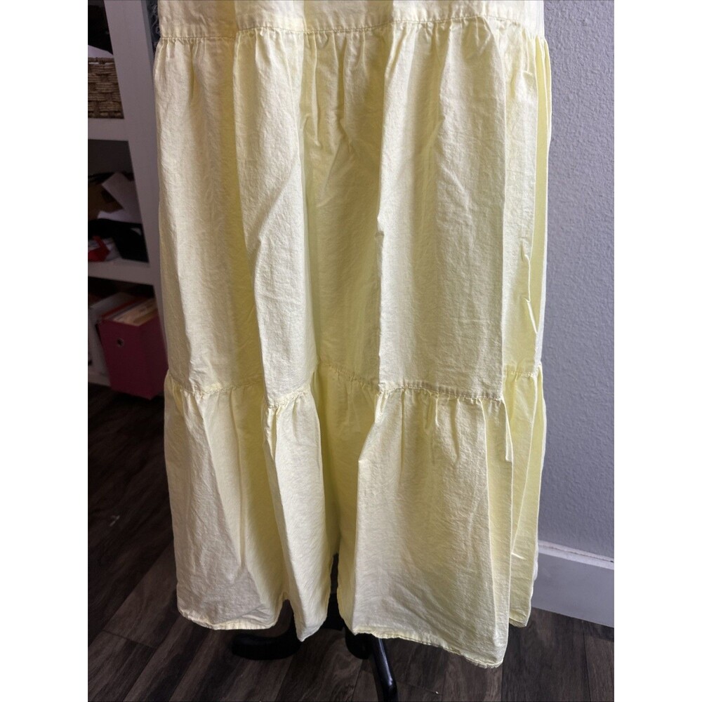 Zara Cotton Paneled Maxi Dress Sz Small - Picture 5 of 11